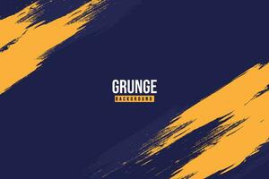 abstract yellow grunge on dark blue background vector