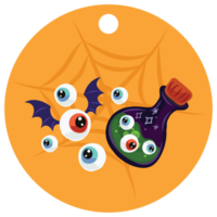 isoleren halloween prijs label halloween item PNG ontwerp