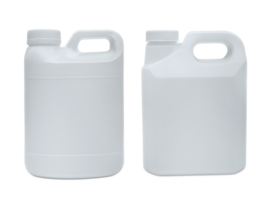 White plastic jerry can, transparent background png