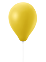 geel ballon, transparant achtergrond png