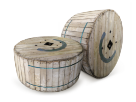 yellowish wooden crates. transparent background png