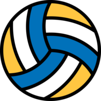 Volleyball Farbe eben Linie Symbol png