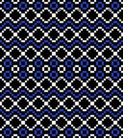 Wavy Seamless Pattern in Pixel Style vector