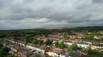 Aerial footage of Housing District of North Luton City of England, UK. video