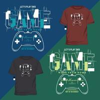 jugar el juego resumen gráfico, tipografía vector, t camisa diseño ilustración, bueno para Listo imprimir, y otro utilizar vector