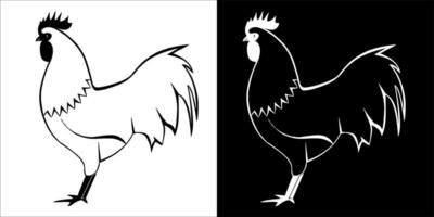 Ilustrasi, vector graphic of cock