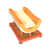 3D icon factory conveyor belt rendered isolated on the transparent background png