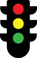 Traffic light icon in trendy style isolated on white background . Vector