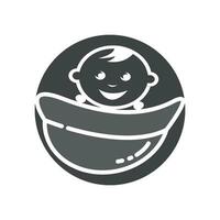 Baby logo vecto vector