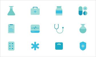 Health Icon with Flat Vector Style