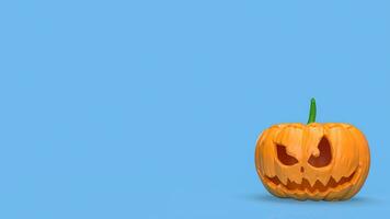 The jack o lantern pumpkin Boarder line  for halloween content 3d rendering photo