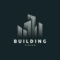 Building Real Estate Apartment Construction Logo, Elegant Premium Rustic Monogram Vector Design