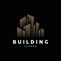 Building Real Estate Apartment Construction Logo, Elegant Premium Rustic Monogram Vector Design