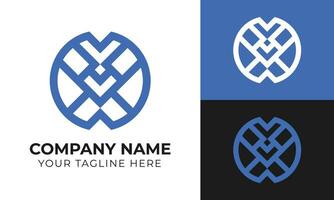 Creative abstract minimal business logo design template Free Vector