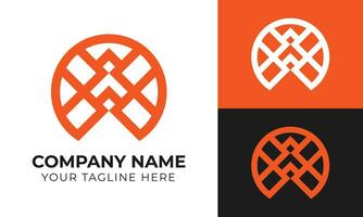 Corporate abstract minimal business logo design template Free Vector