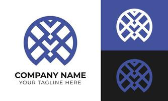 Modern abstract minimal business logo design template Free Vector