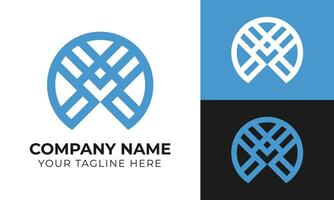 Modern abstract minimal business logo design template Free Vector