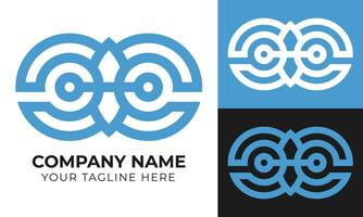 Corporate creative abstract modern minimal business logo design template Free Vector