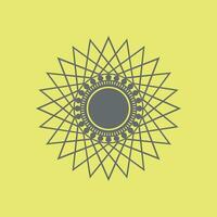 Ornament round set with mandala. Geometric circle element made in vector. Perfect set for any other kind of design vector