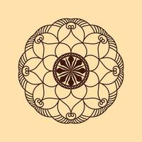 Ornament round set with mandala. Geometric circle element made in vector. Perfect set for any other kind of design vector