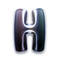 3d zilver brief h png