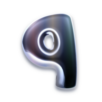 3d Letter Q png