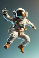astronaut floating in the air made with generative Ai technology photo