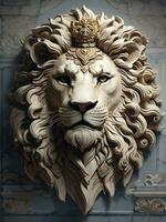 amazing lion head photo