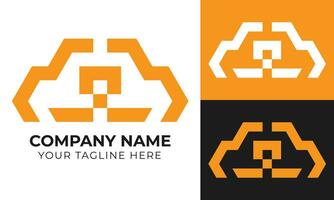 Creative modern abstract minimal business logo design template for your company Free Vector