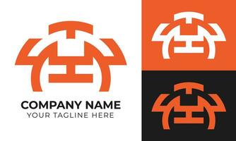 Creative modern abstract minimal business logo design template for your company Free Vector