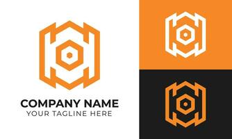 Professional creative abstract minimal business logo design template for your company Free Vector