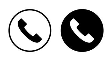 Call button icon vector. Smartphone communication symbol vector