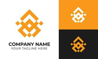 Creative modern abstract minimal logo design template for your company Free Vector