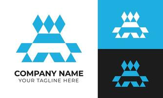 Creative modern abstract minimal logo design template for your company Free Vector