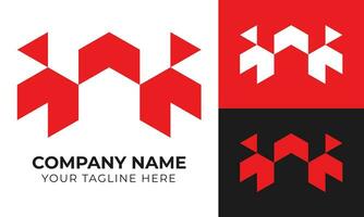 Creative modern abstract minimal logo design template for your company Free Vector