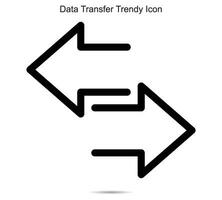 Data Transfer Trendy Icon, vector illustration.