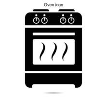 Oven icon, vector illustration.