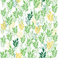 Flourish nature summer garden textured background. Floral seamless pattern. Branch with leaves vector