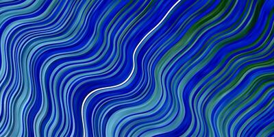 Light Blue, Green vector texture with curves.