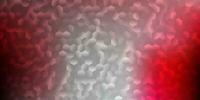 Light pink, red vector cover with simple hexagons.