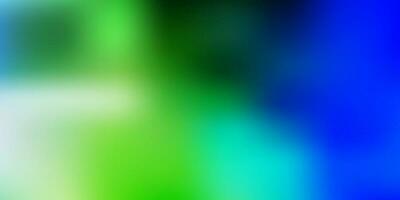 Light blue, green vector gradient blur template.