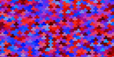Light Blue, Red vector background with rectangles.