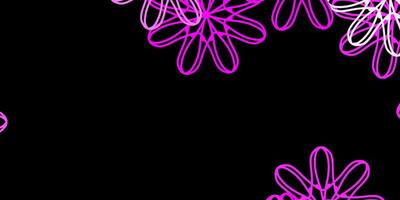 Dark Purple, Pink vector backdrop with chaotic shapes.