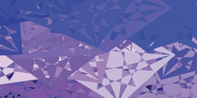 Light Purple vector template with triangle shapes.