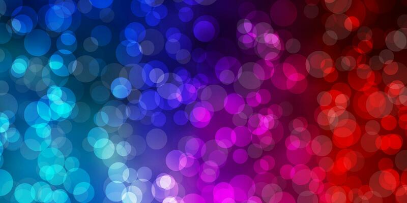 Light Blue, Red vector pattern with spheres.
