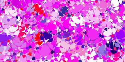 Light Purple, Pink vector pattern with polygonal shapes.