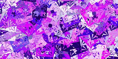 Light Purple vector background with triangles.