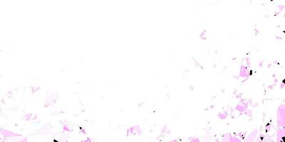 Light purple, pink vector pattern with polygonal shapes.