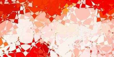 Light Red vector pattern with polygonal shapes.