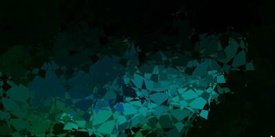 Dark Blue, Green vector pattern with polygonal shapes.